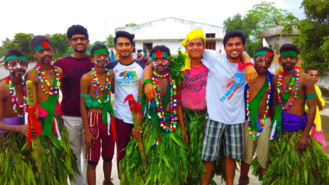 US VTSEVA Youth Team With Jeeyar Gurukulam Students