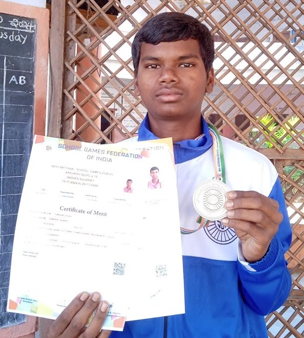 Tumram Jagan an 8th-class student Jeeyar Gurukulam