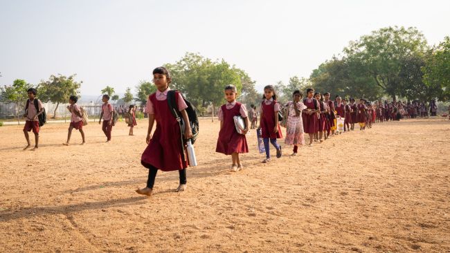 Students Coming into School
